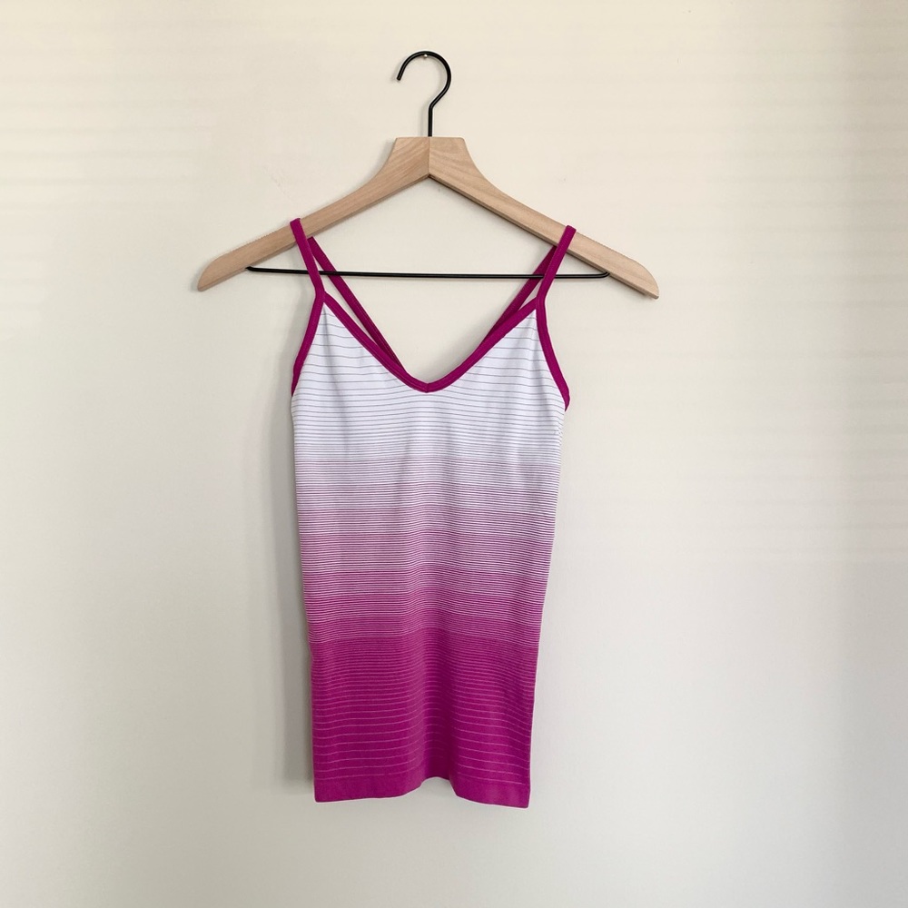 ALO athletic striped Tank Top
